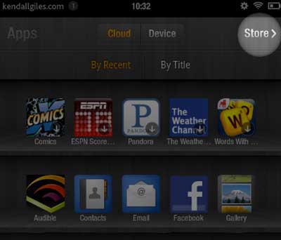Kindle Apps on Kindle Fire Apps Store Selection