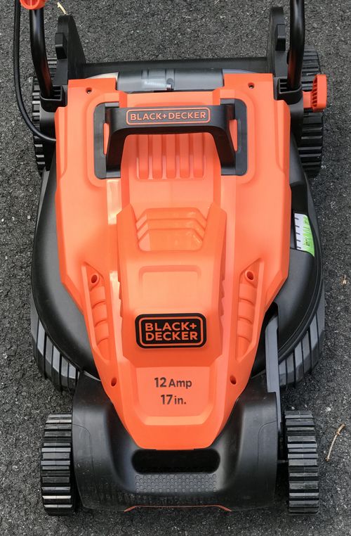 black_decker_electric_mower_front_view