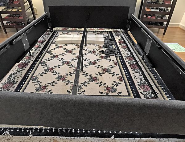 gray_linen_platform_bed_cross_supports