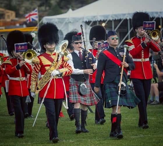 Kendall Giles Playing Bagpipes at Estes Park International Tattoo