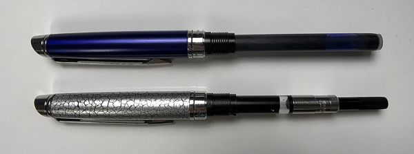 waterman_hemisphere_deluxe fountain_pen_comparison_of_converter_and_cartridge